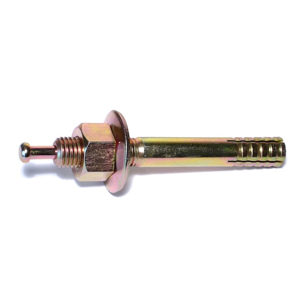 Midwest Fastener Nail Drive Anchor, 3/4" Dia., 6" L, Steel Yellow Zinc, 10 PK 05689 - main